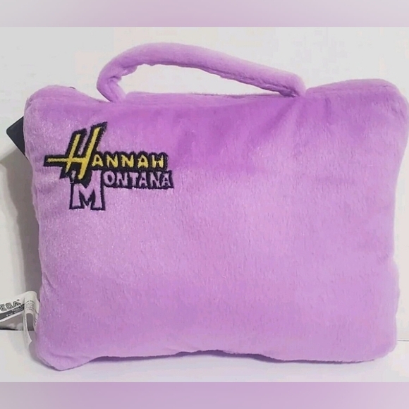 Disney Hannah Montana Stereo Radio Speaker Plush Pillow Purple New - Picture 9 of 11